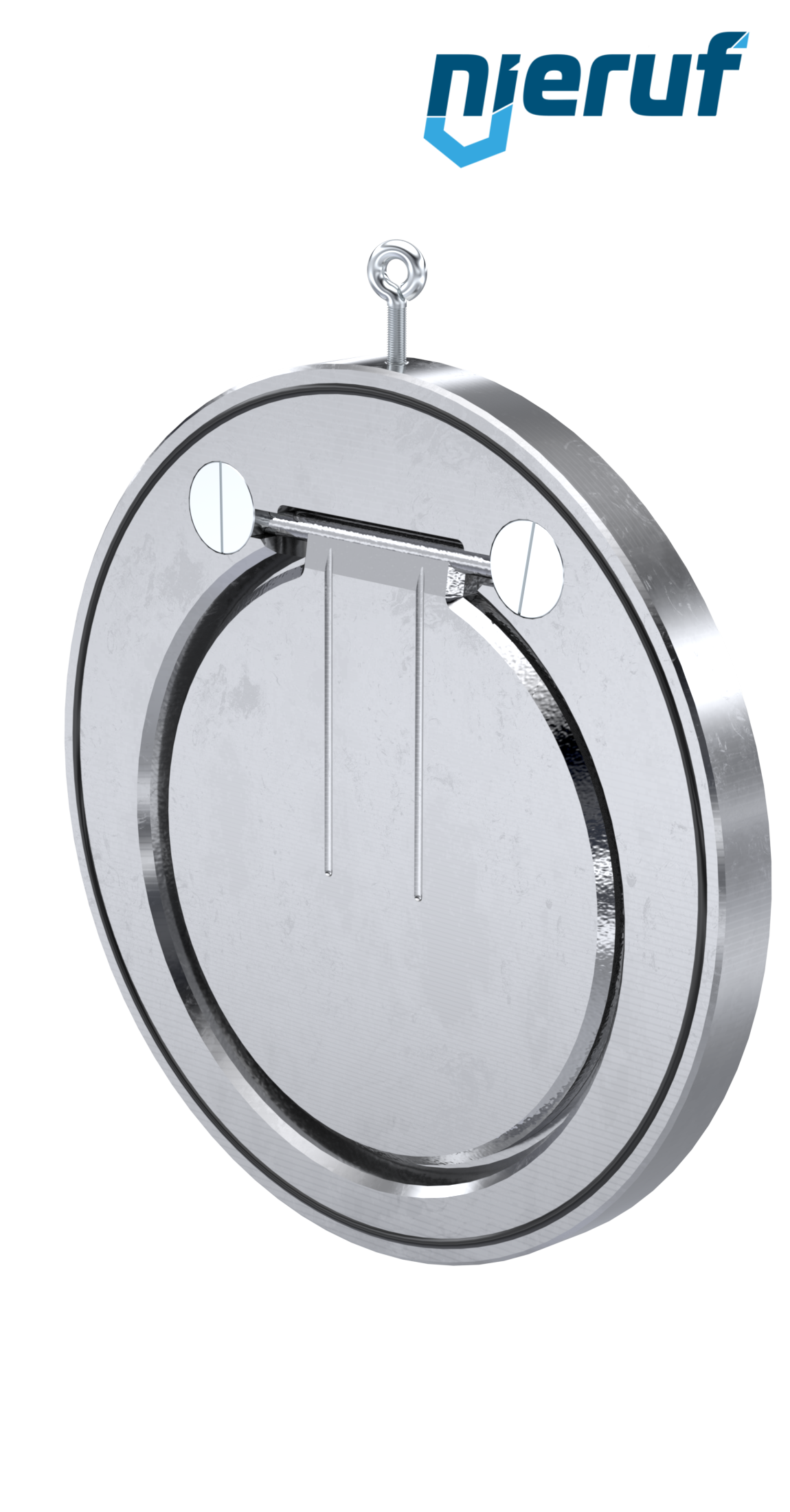 swing check valve DN350 ZR01 steel 1.0460 / A 105, zinc plated NBR