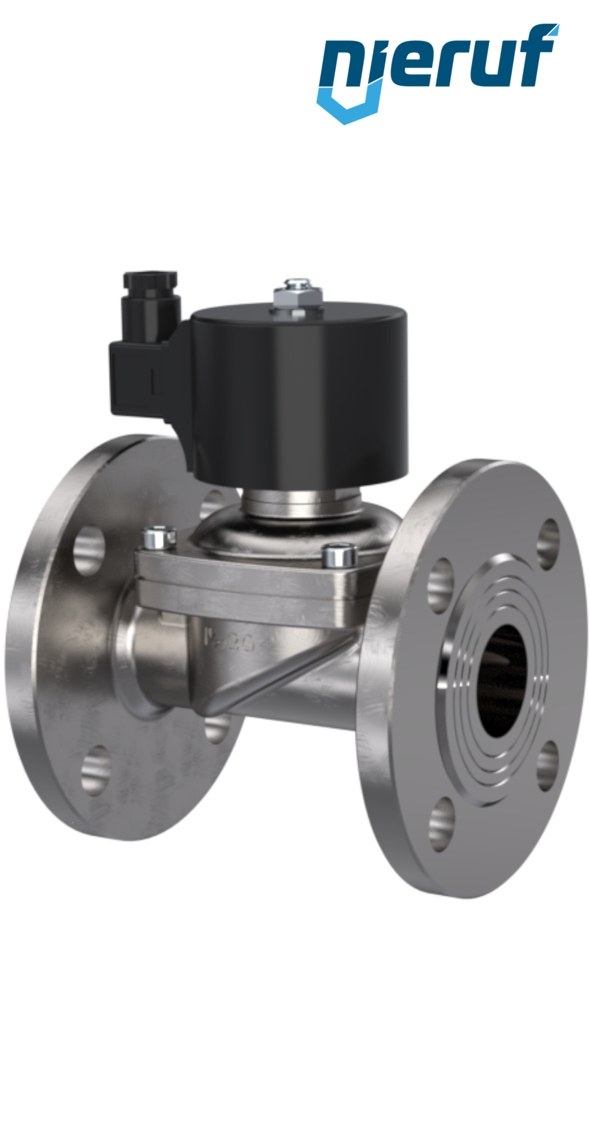 Flansch Magnetventil DN80 Edelstahl FV01 FKM 24V DC