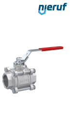 three-pieces stainless steel ball valve DN25 - 1" inch female thread