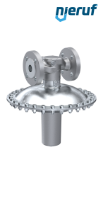mbar-Regler DN32 DM24 Flansch DIN EN 1092 Edelstahl EPDM 50 - 200 mbar