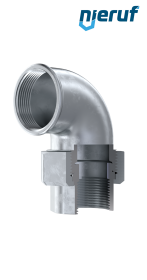Tempergussfitting Winkelverschraubung Nr. 96, DN25 - 1" Zoll verzinkt