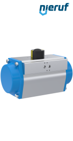 attuatore pneumatico AN02 a effetto semplice, apertura a molla GS-125 90° con 8 molle