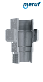Tempergussfitting Verschraubung Nr. 331, DN10 - 3/8" Zoll verzinkt