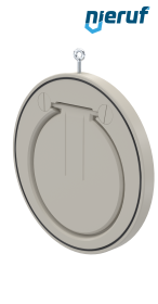 Zwischenflansch-Rückschlagklappe DN300 ZR06 Kunststoff PP-H FKM (Viton)