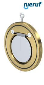 Zwischenflansch-Rückschlagklappe DN125 ZR09 Alubronze 2.0975 FKM