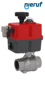 automatic-ball valve DN32 - 1 1/4" inch stainless steel electric 24-240V EK02