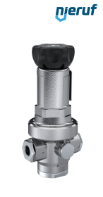 Präzisions-Druckregler 3/8" Zoll DM15 Edelstahl EPDM 5,0 - 30,0 bar