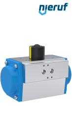 pneumatic actuator AN02 single acting, normally open GS-075 90° with 6 springs