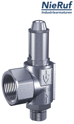 Sicherheitsventil 1 1/2" AG  x 2" IG SV06 flüssige Medien, Edelstahl EPDM