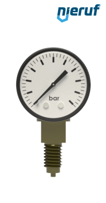 Manometer G 1/8" radial 40 mm Stahl MM01 0 - 4,0 bar