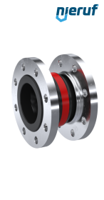Compensatore DN200 tipo KP04 flange acciaio, manicotto EPDM e certificato DVGW-acqua potabile