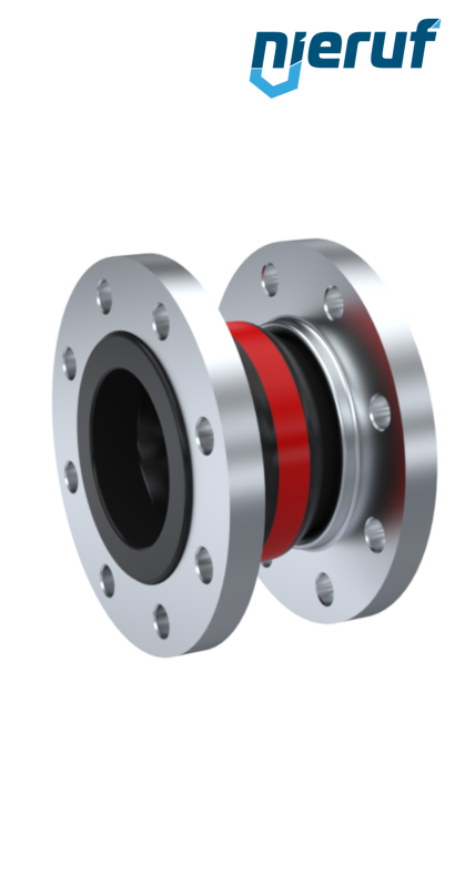 Compensatore DN250 tipo KP04 flange acciaio inox, manicotto EPDM e certificato DVGW-acqua potabile