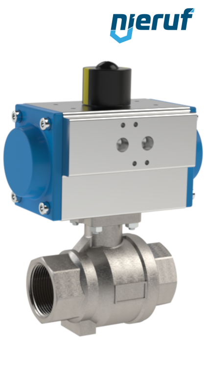 pneumatic-ball valve DN10 - 3/8" inch actuator single acting PK02