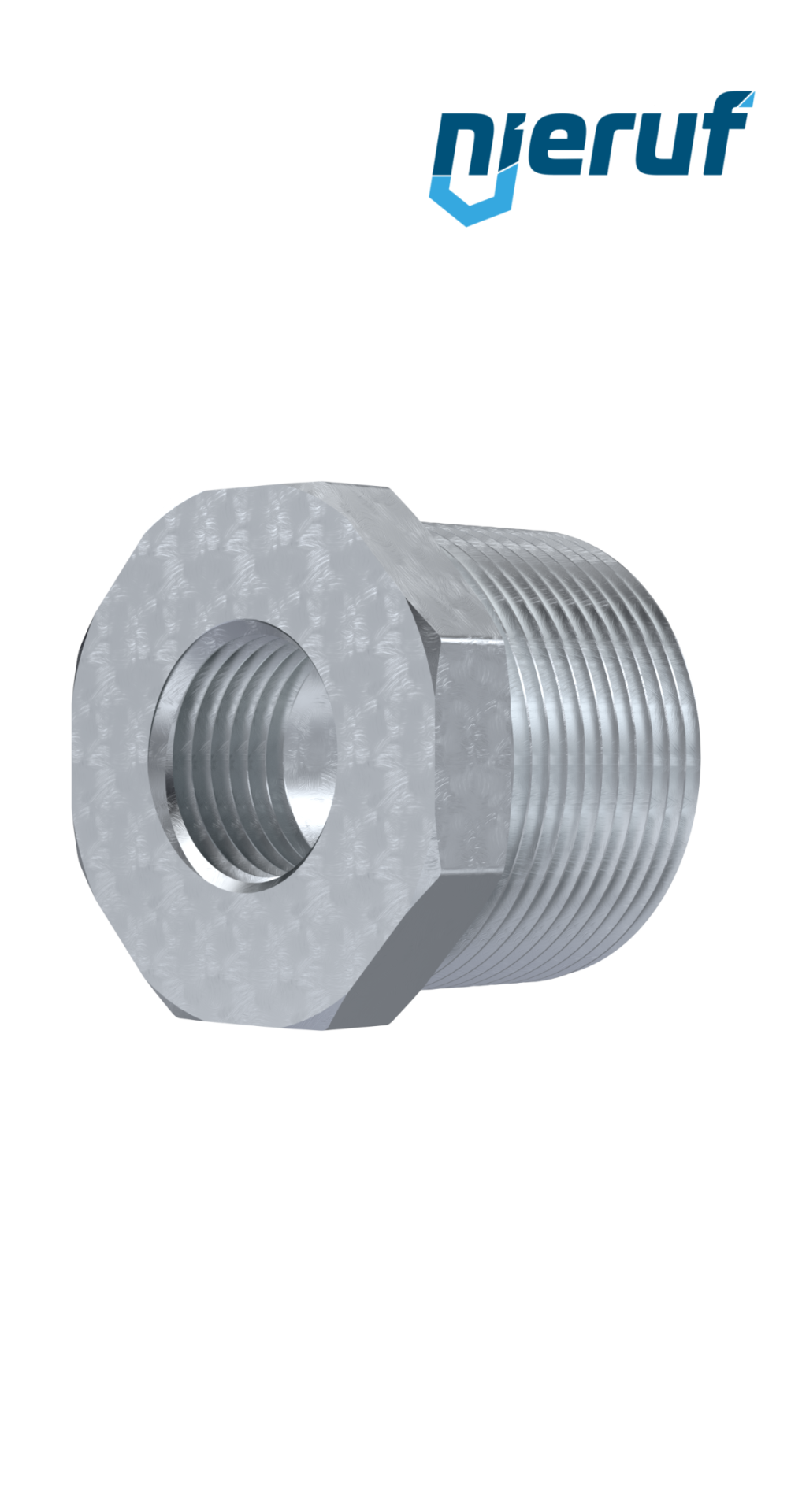 Tempergussfitting Reduzierstück Nr. 241, 3" x 2 1/2" Zoll verzinkt