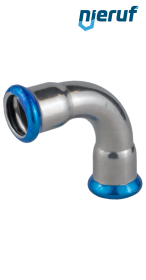 Łuk 90° złączka zaciskana W x W DN50 - 54,0 mm, r=1,2 Stal nierdzewna