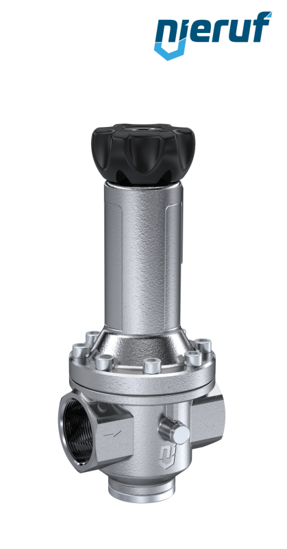 Präzisions-Druckregler 1 1/2" Zoll DM15 Edelstahl EPDM 10,0 - 50,0 bar