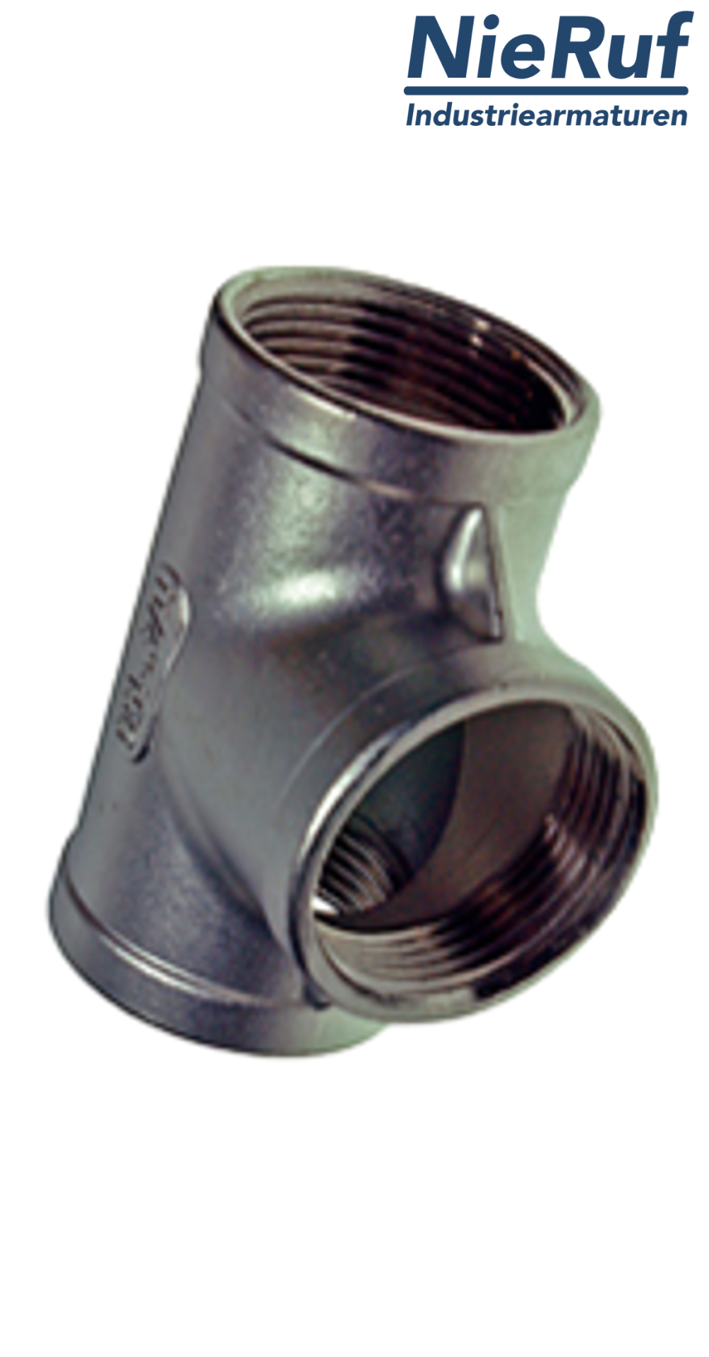 T-Stück 1/8" Zoll NPT Edelstahl 316 90° Winkel IG