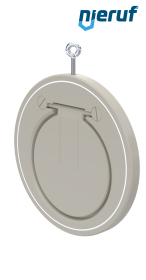 Zwischenflansch-Rückschlagklappe DN200 ZR06 Kunststoff PP-H PTFE