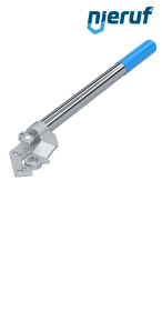 Handhebel mit Federrückstellung F05-F07 14x14 Welle Drehomement max. 55Nm