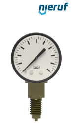 Manometer G 1/4" radial 50 mm Stahl MM03 0 - 4,0 bar