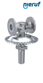Niederdruck-Druckminderer DN50 DM23 Flansch ANSI 150 Edelstahl FKM 50 - 200 mbar
