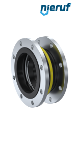 Compensatore o-ring di supporto per il vuoto DN150 versione KP04 flange in acciaio NBR
