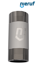 barrel nipple 2 1/2" inch m stainless steel 1.4571 length 200 mm