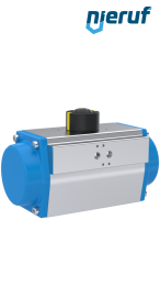 Pneumatischer Antrieb AN02 einfachwirkend, federschließend Hochtemperatur-Version GS-105 90° mit 10 Federn