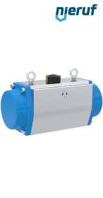 pneumatic actuator AN02 single acting, normally closed high temperature version GS-210 90° with 8 springs