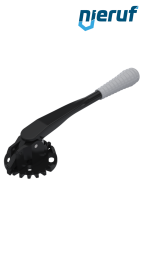 Handhebel aus Stahl grau für Typ AK01-AK02 Nennweite DN125-DN200