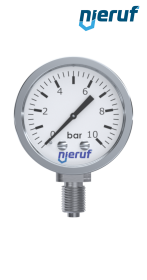 Manometer G 1/4" radial 50 mm Edelstahl MM05 0 - 4,0 bar