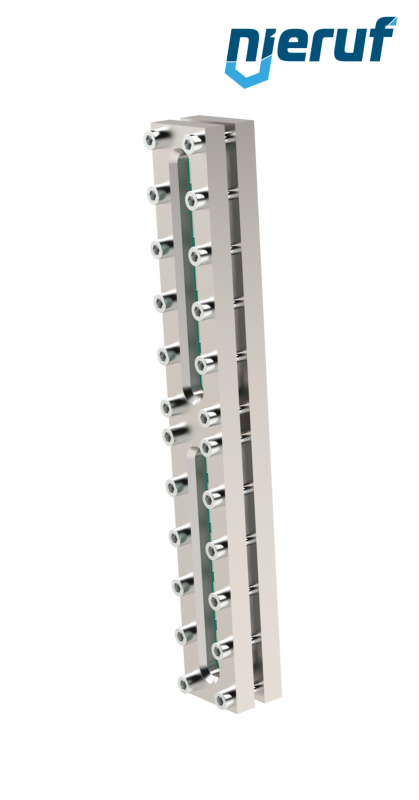 Behälter-Schauglas L=310mm  BS03 Edelstahl 1.4571 Borosilikatglas, Reflex 16bar