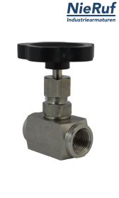 Nadelventil  1/4" Zoll NV01 Stahl (blau verzinkt)