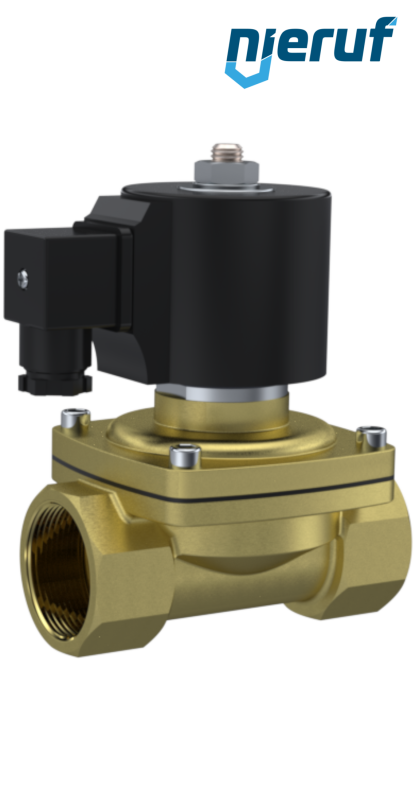 Magnetventil DN32 G 1 1/4" Zoll NBR 110V Messing