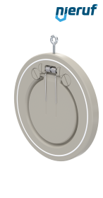 Zwischenflansch-Rückschlagklappe mit Feder DN150 ZR08 Kunststoff PP-H PTFE