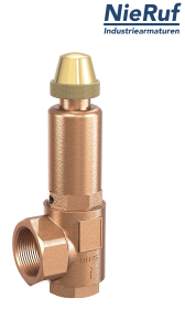 Eck-Sicherheitsventil 2" x 2" IG SV04 flüssige Medien, Rotguss EPDM