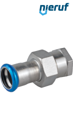 Union Coupling Pressfitting F DN40 - 42,0 mm female thread 1 1/2" inch stainless steel