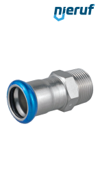 Übergangsstück I Pressfitting DN50 - 54,0 mm Aussengewinde 1 1/2" Zoll Edelstahl