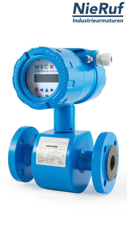 Magnetisch-induktiver Durchflussmesser DN500 MI02, Hartgummi VHE/102 AC 230V 50/60hz
