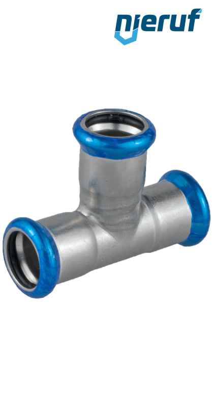 T-fitting Pressfitting F x F DN50 - 54,0 mm stainless steel