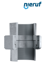 Malleable cast iron fitting union no. 340, DN10 - 3/8" inch galvanized