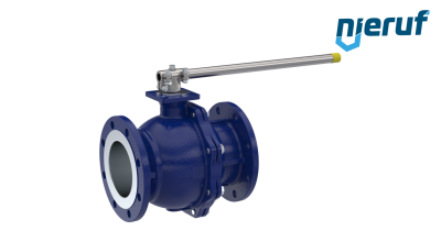 Gas-flange ball valve DN125 FK12 carbon steel 1.0619