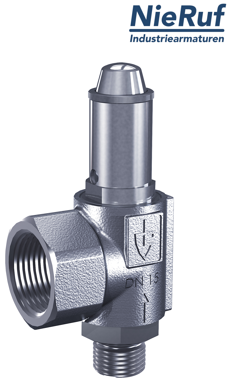 Sicherheitsventil 1" AG  x 1 1/2" IG SV06 flüssige Medien, Edelstahl NBR