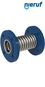 Giunto di dilatazione assiale DN200 modello KP03 flange acciaio manicotto acciaio inox