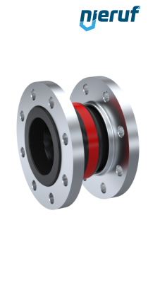 Compensatore DN150 tipo KP04 flange acciaio inox, manicotto EPDM e certificato DVGW-acqua potabile