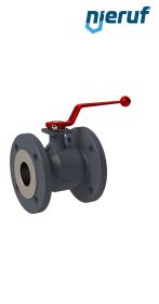 Flange ball valve DN50 FK02 GGG40 ball (solid) stainless steel 1.4408