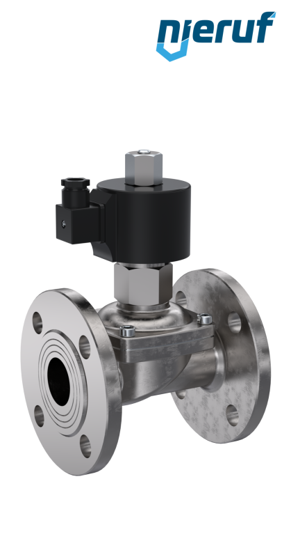 Flansch Magnetventil DN40 Edelstahl FV01 FKM 230V 50Hz NO