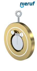 Zwischenflansch-Rückschlagklappe DN50 ZR09 Alubronze 2.0975 PTFE