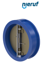 Doppelflügel-Rückschlagklappe DN350 DR04 GGG40 EPDM