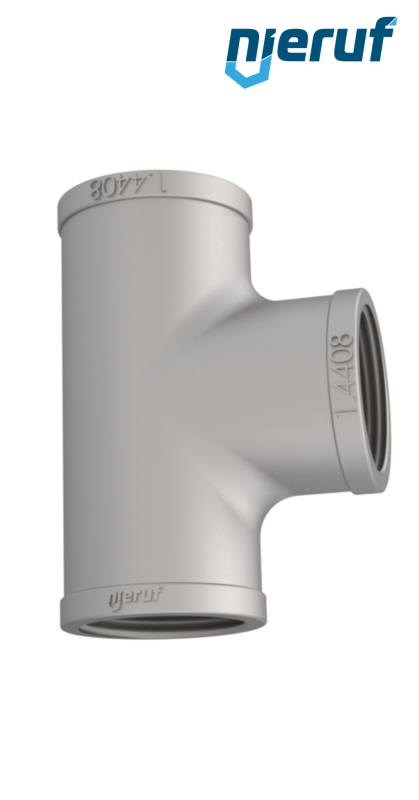 tee 2 1/2" inch stainless steel 316 90° angle FM